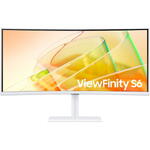 Monitor Samsung Curbat Samsung LS34C650TAUXEN, 34", QHD, 100 Hz, 5 ms, VA, (Alb),HDMI, DisplayPort