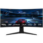 Monitor TCL Gaming Curbat QD-Mini LED TCL 34R83Q, 34", UWQHD (3440x1440), 170Hz, 1ms, AMD FreeSync™ Premium, NVIDIA G-Sync™ Compatible, HDR1400,Ambient light, Pantone Validated, 1500R, Boxe 3W x2, KVM, USB Type-C 90W, Hub USB, 2x HDMI, Display Port, Pivot,alb