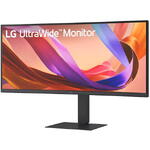 Monitor LG LED LG UltraWide 34U650A-B, 34", WQHD (3440 x 1440), IPS, 100Hz, 5ms GtG, HDR 10, Flicker Safe, Black Stabilizer, Super Resolution+, difuzoare 7Wx2, HDMI, DisplayPort, USB-C, RJ-45, VESA, Negru