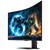 Monitor curbat Samsung Odyssey G7 G75F 37", VA LED, 4K (3840 x 2160), 165Hz, 1ms, 1x DisplayPort, 2 x HDMI, 2 x USB 2.0, Eye Saver & Flicker Free, Negru