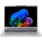 Laptop Acer Acer Aspire 14 AI OLED cu procesor AMD Ryzen™ AI 7 350 pana la 5.0 GHz, 14", WUXGA OLED, 16GB LPDDR5X, 1TB SSD, AMD Radeon™ 860M, No OS, Pure Silver