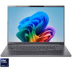 Laptop Acer Acer Aspire 16 AI OLED A16-52M-70B8 cu procesor Intel® Core™ Ultra 7 256V pana la 4.8GHz, 16", WUXGA+, OLED, 120Hz, 16GB LPDDR5X RAM, 1TB SSD, Intel® Arc™ Graphics, No OS, Steel Gray