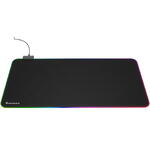 Mouse Pad GENESIS Genesis Boron 500 XXL, iluminare RGB, material cauciuc +material textil, dimensiuni 800 x 400 x 4 mm, negru