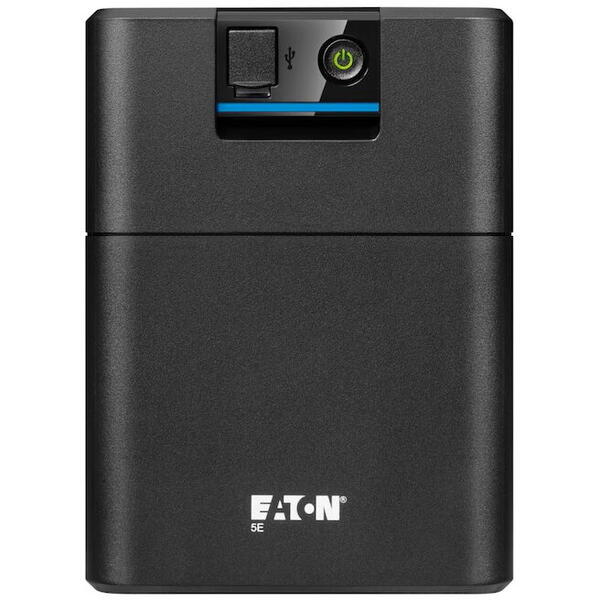 UPS Eaton 5E1200UD, Gen2 USB DIN, 1200 VA/660W, Line-Interactive, intrare Schuko, 4 iesiri DIN, port USB, AVR (reglare automata tensiune), 140-300V intrare, 195-257V iesire, eficienta 95%, baterie sigilata plumb acid, pornire la rece, 8.37kg