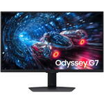 Monitor Samsung Gaming Samsung Odyssey G7, 27", 4K 180Hz / FHD 360Hz, IPS, HDR10, 1ms(GTG), Compatibil G-Sync, FreeSync Premium, Negru