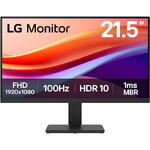 Monitor LG LED LG 22U401A-B, 21.5", Full HD (1920 x 1080), VA, 100Hz, 1ms MBR, 5ms (GtG), HDR 10, VRR, Super Resolution+, Crosshair, D-Sub, HDMI, VESA, Negru