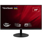 Monitor Viewsonic LED ViewSonic VA24E2-H, 24", FHD (1920x1080), IPS, 144Hz, 1ms MPRT, VRR, Low Blue Light, Flicker Free, HDMI, VGA, Negru